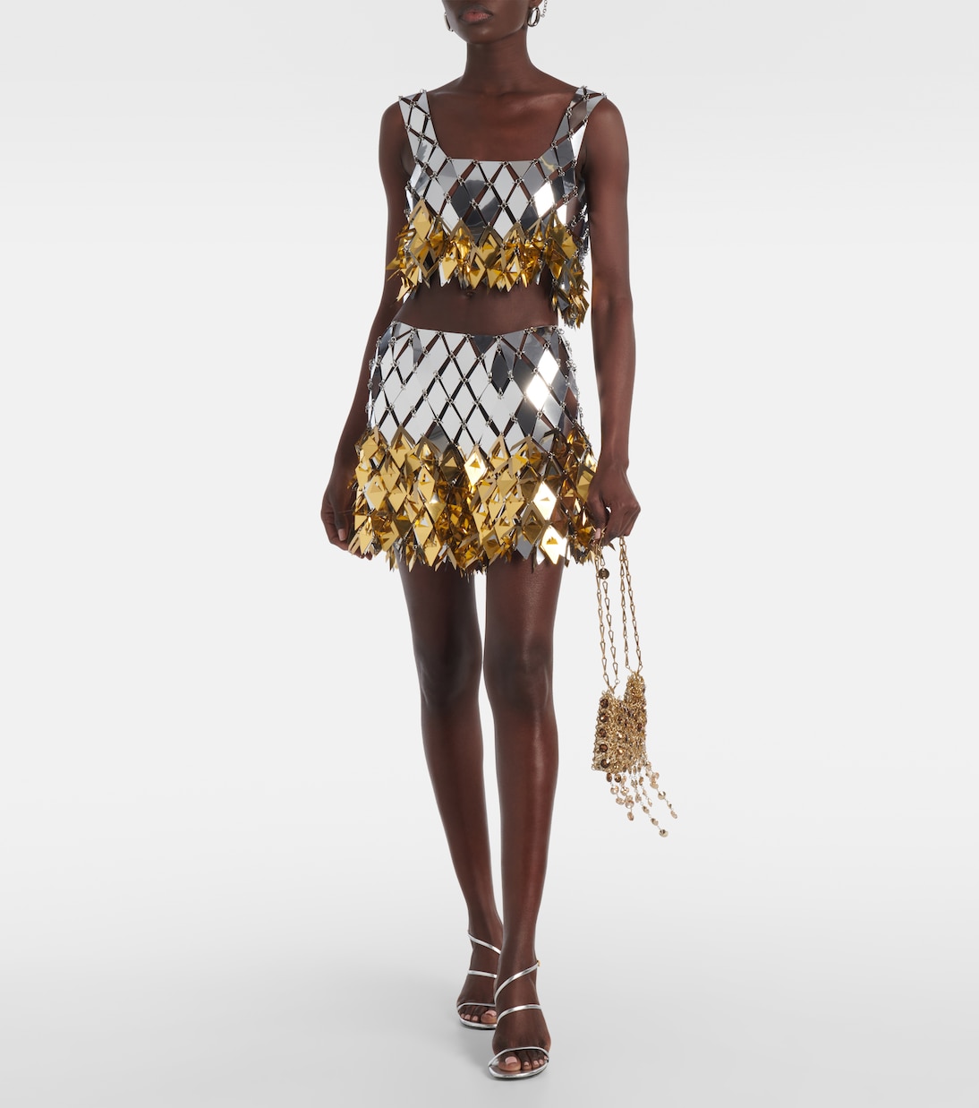 Metallic crop top | Rabanne