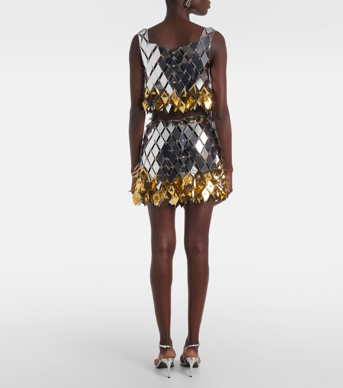 Metallic crop top | Rabanne