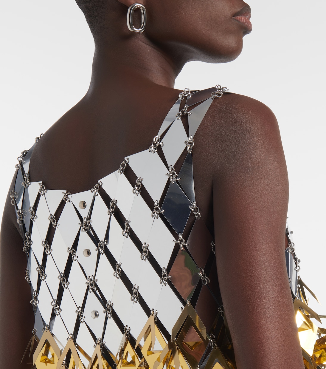Metallic crop top | Rabanne