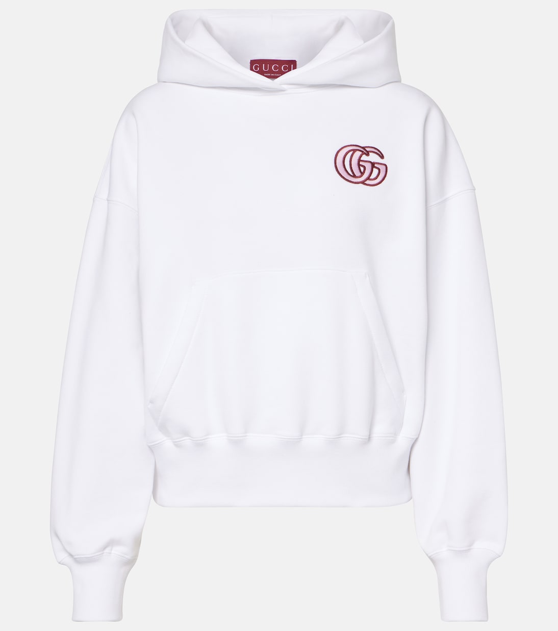 Sudadera de jersey de algodón bordada con GG | Gucci