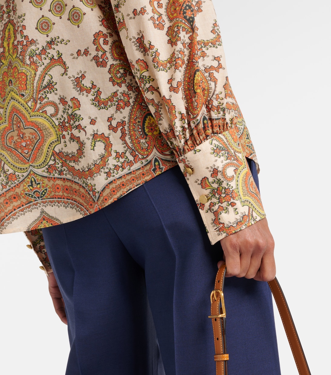 Camisa Voyage Imaginaire de algodón con volantes | Valentino