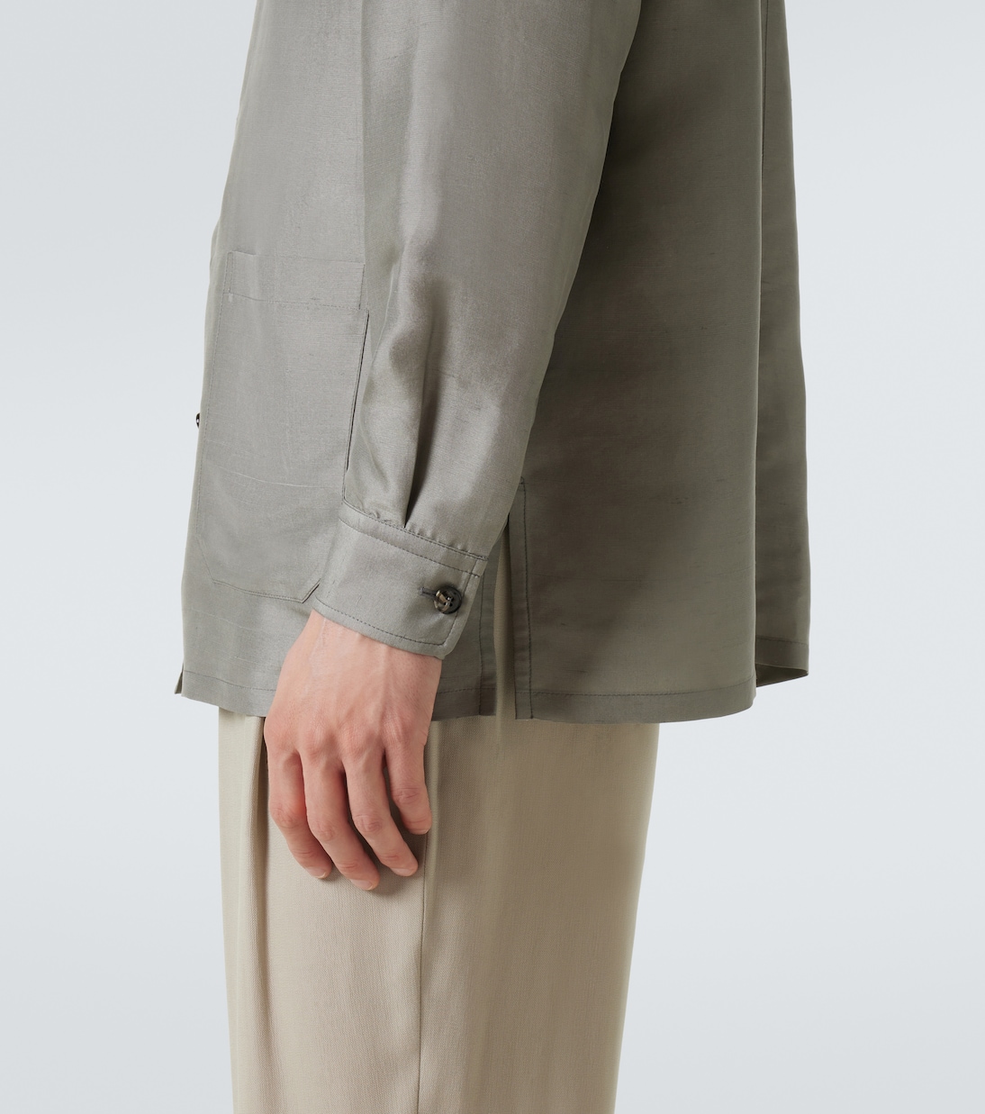 Hemdjacke aus Seide | Giorgio Armani