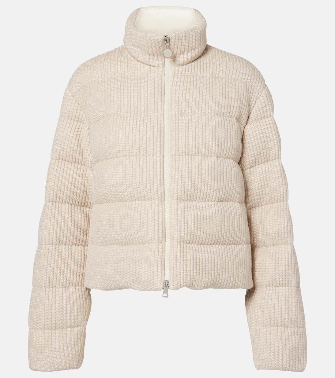 Thoiry cotton down jacket in beige Moncler Mytheresa
