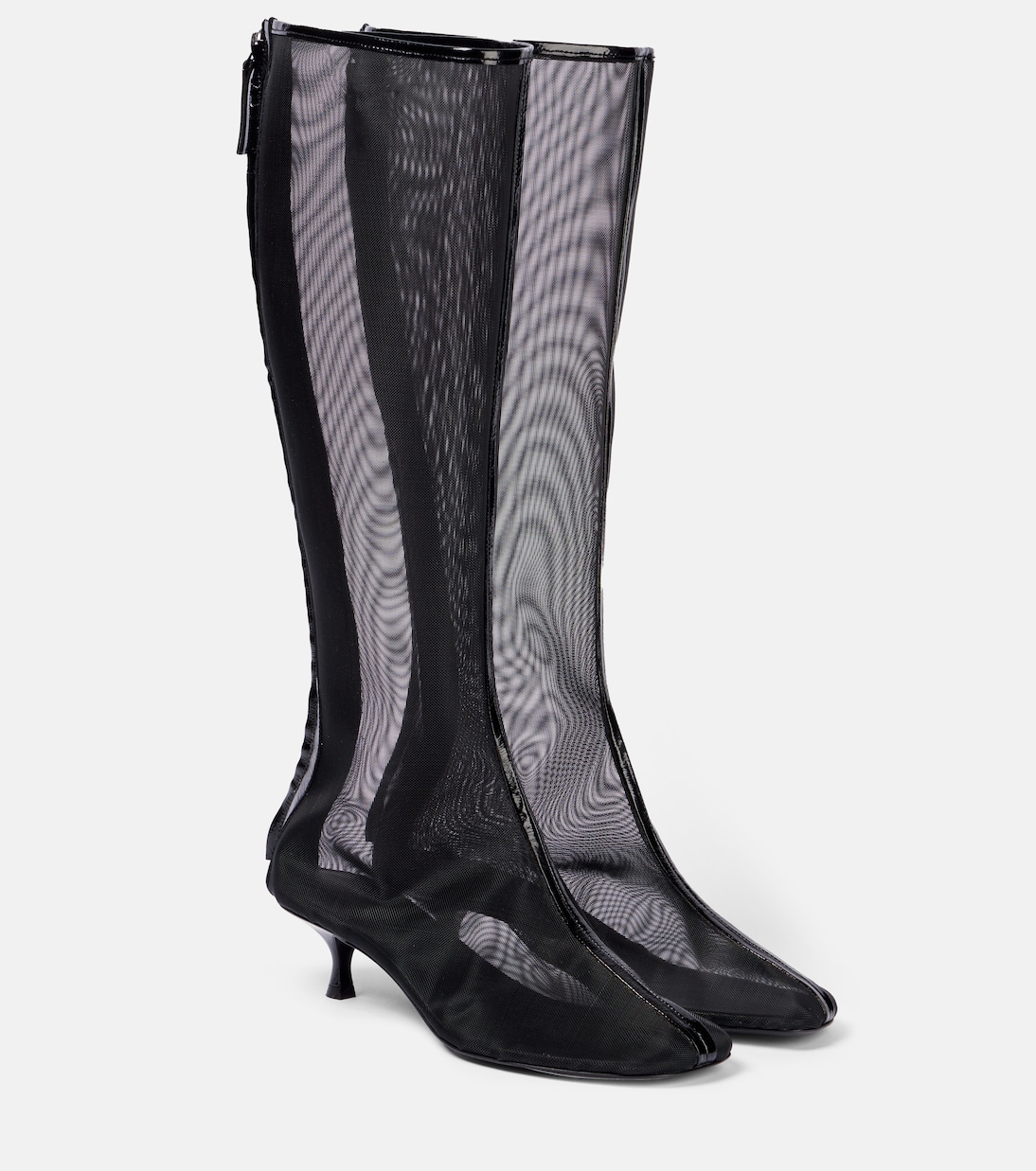 Vapour mesh knee-high boots | Christopher Esber