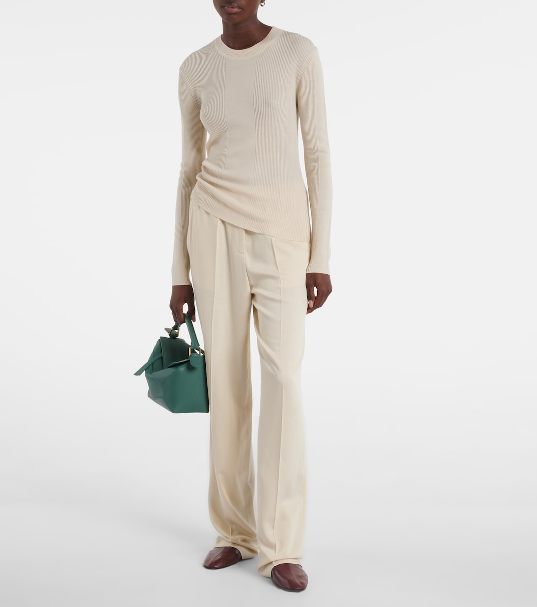Pullover in maglia di lana a coste | Joseph