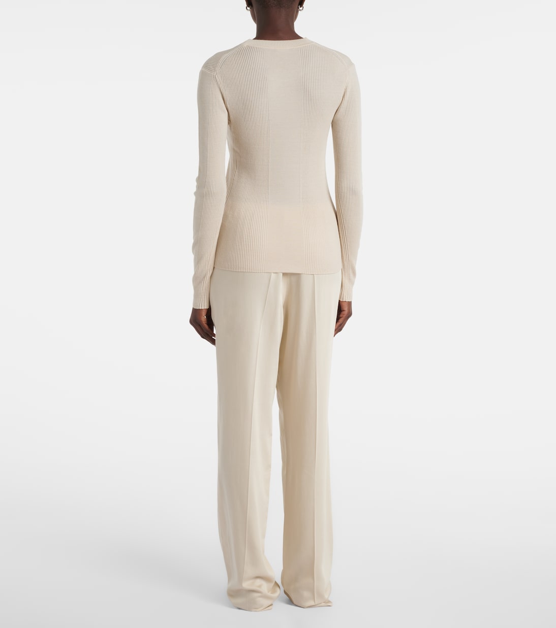 Pullover in maglia di lana a coste | Joseph