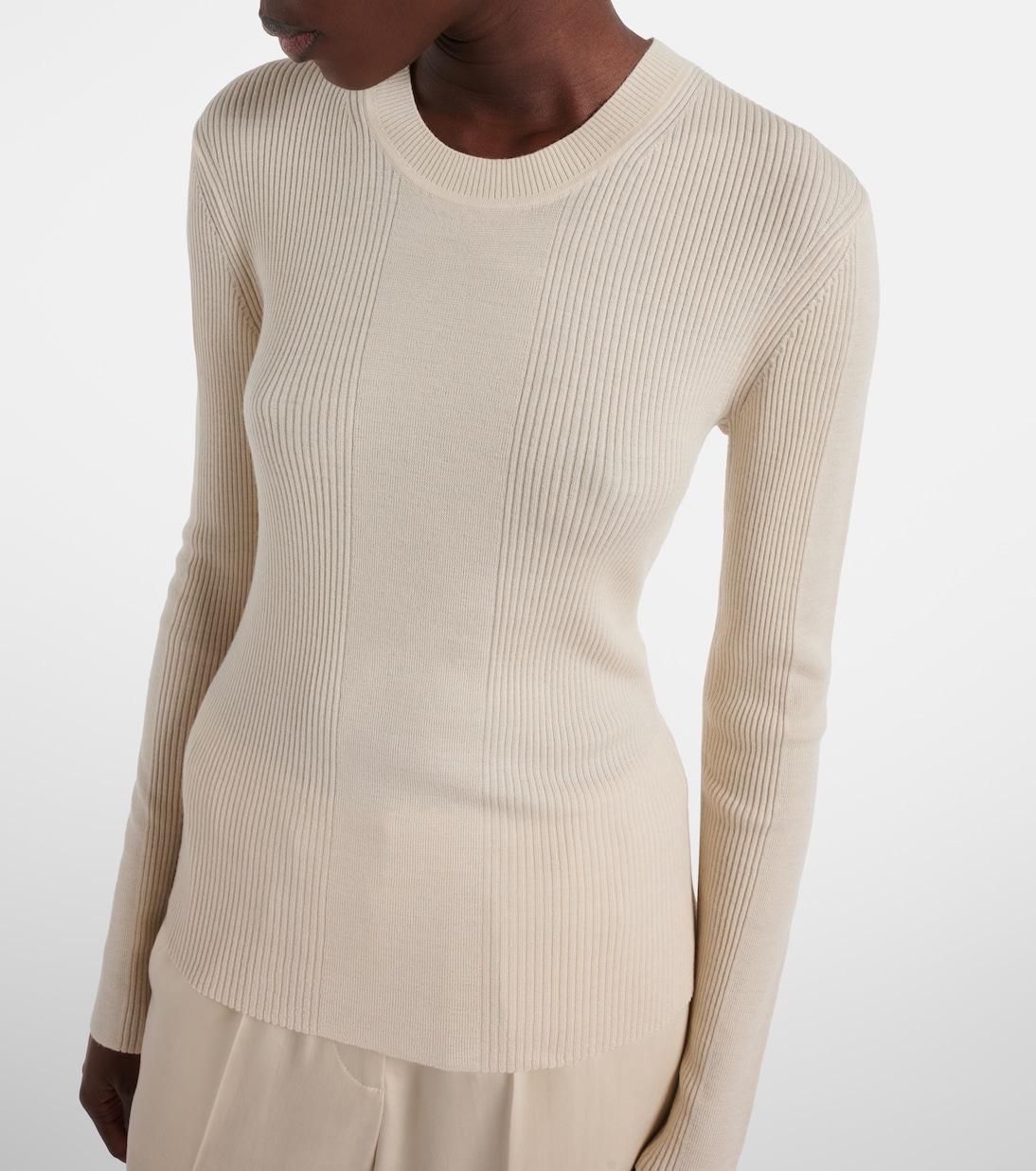 Pullover in maglia di lana a coste | Joseph
