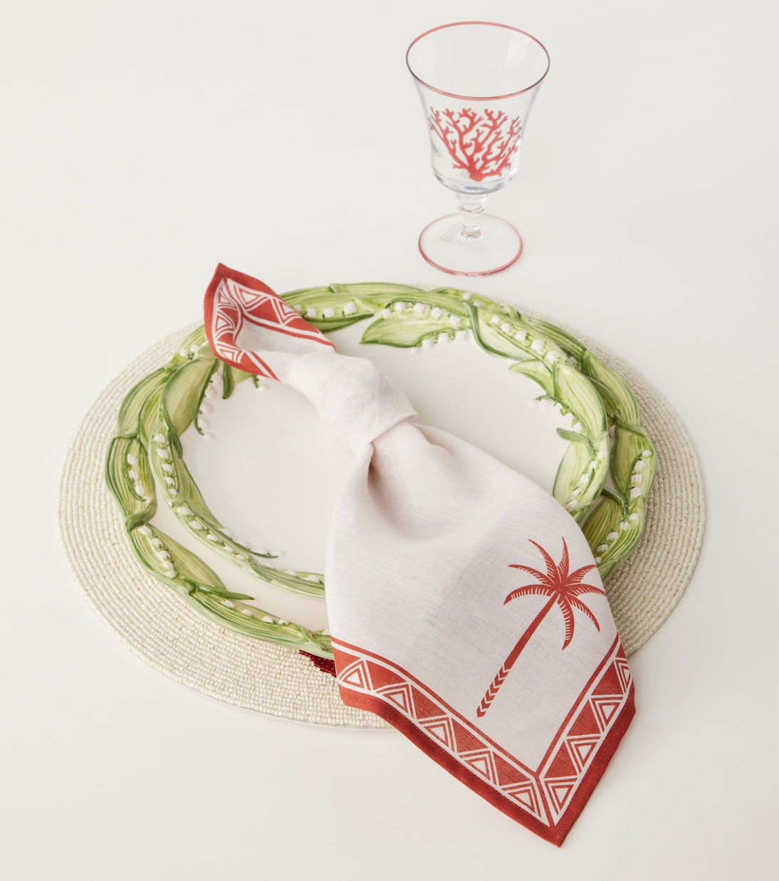 Seahorse set of 2 beaded placemats | Les-Ottomans