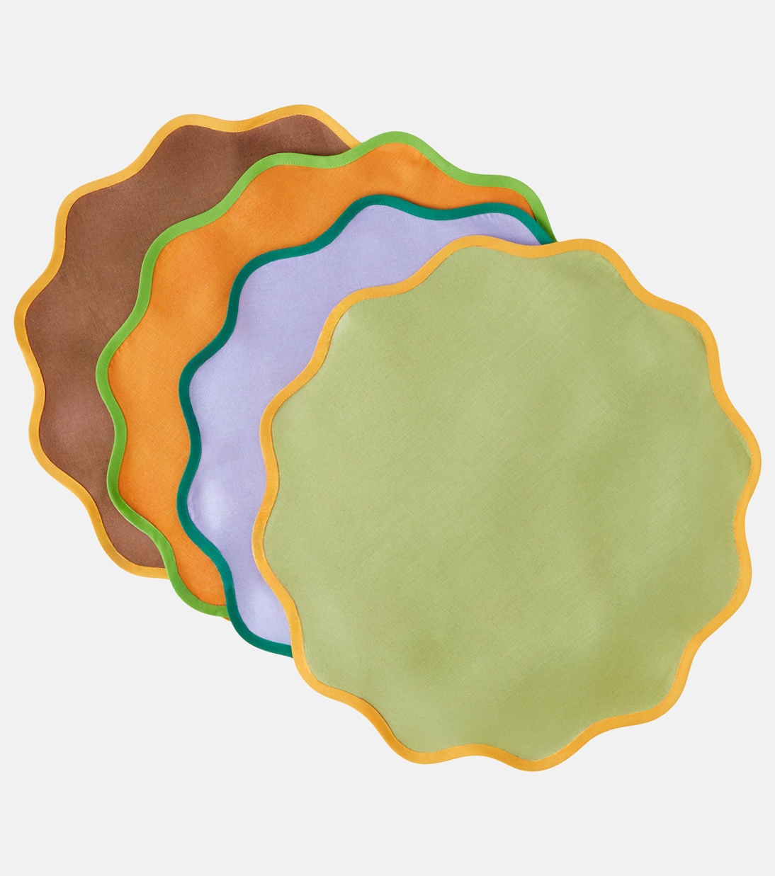Cloud set of 4 linen placemats | La DoubleJ