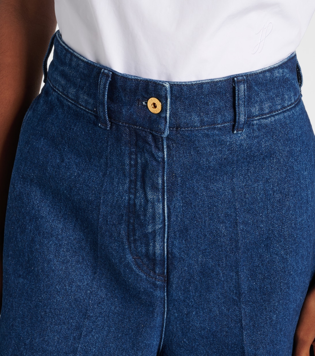 High-rise denim shorts | Patou