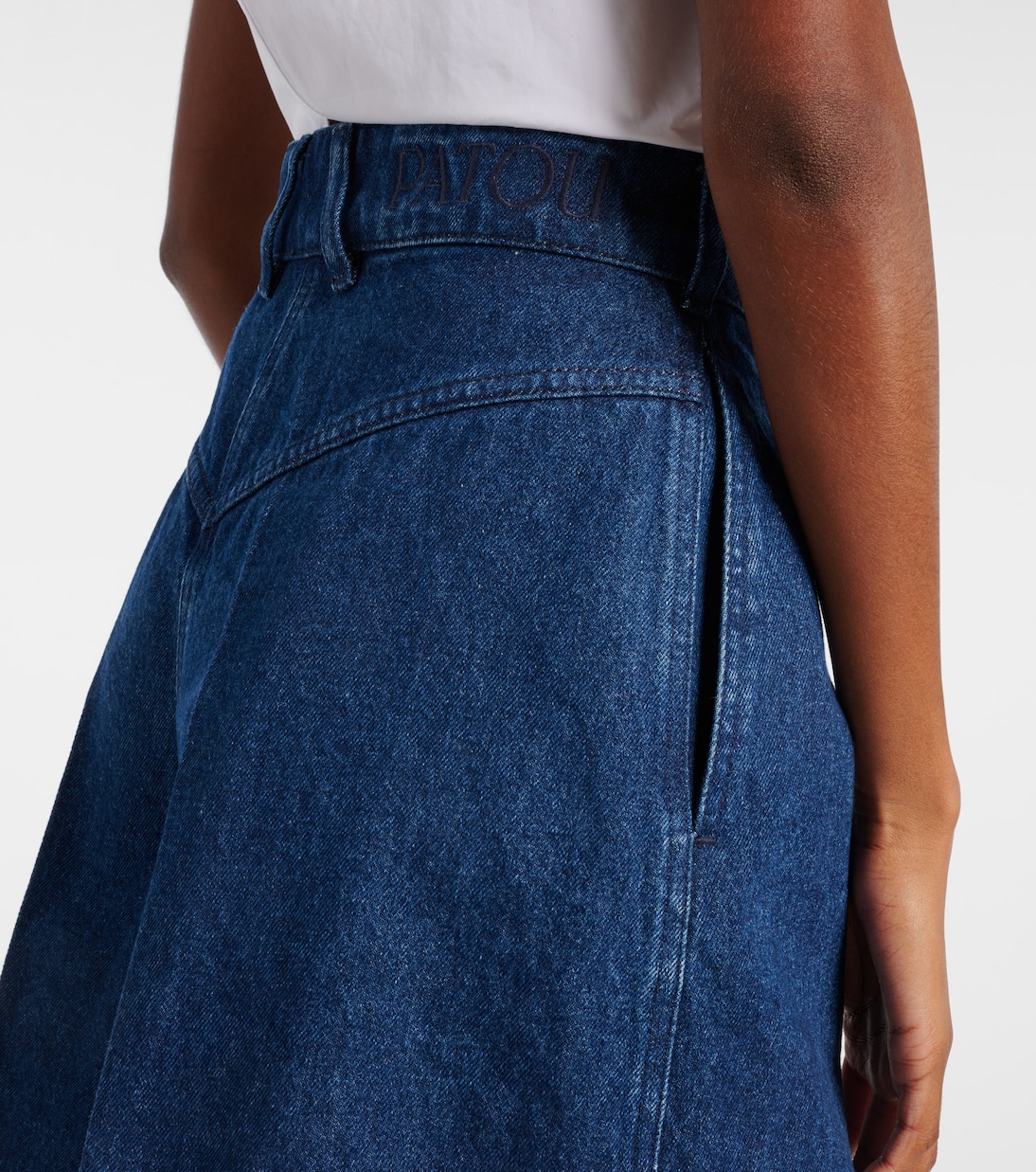 High-rise denim shorts | Patou