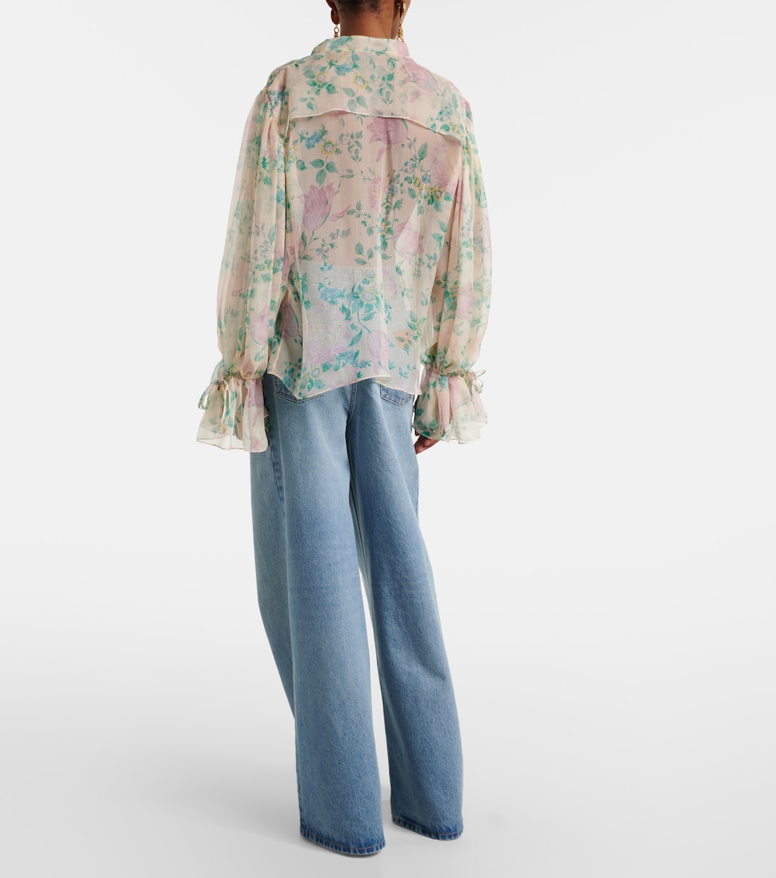 Blouse en soie à fleurs | Chloé