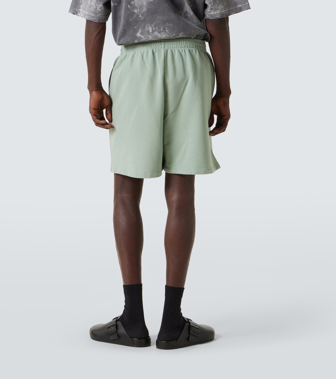 Shorts en jersey de algodón con logo | Balenciaga