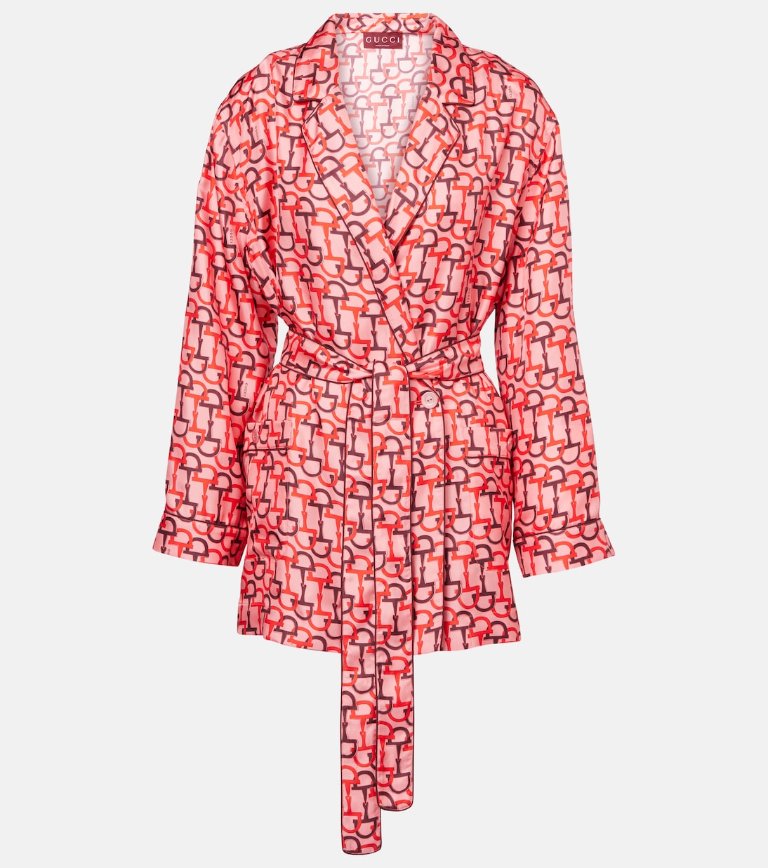 Camisa de seda estampada | Gucci
