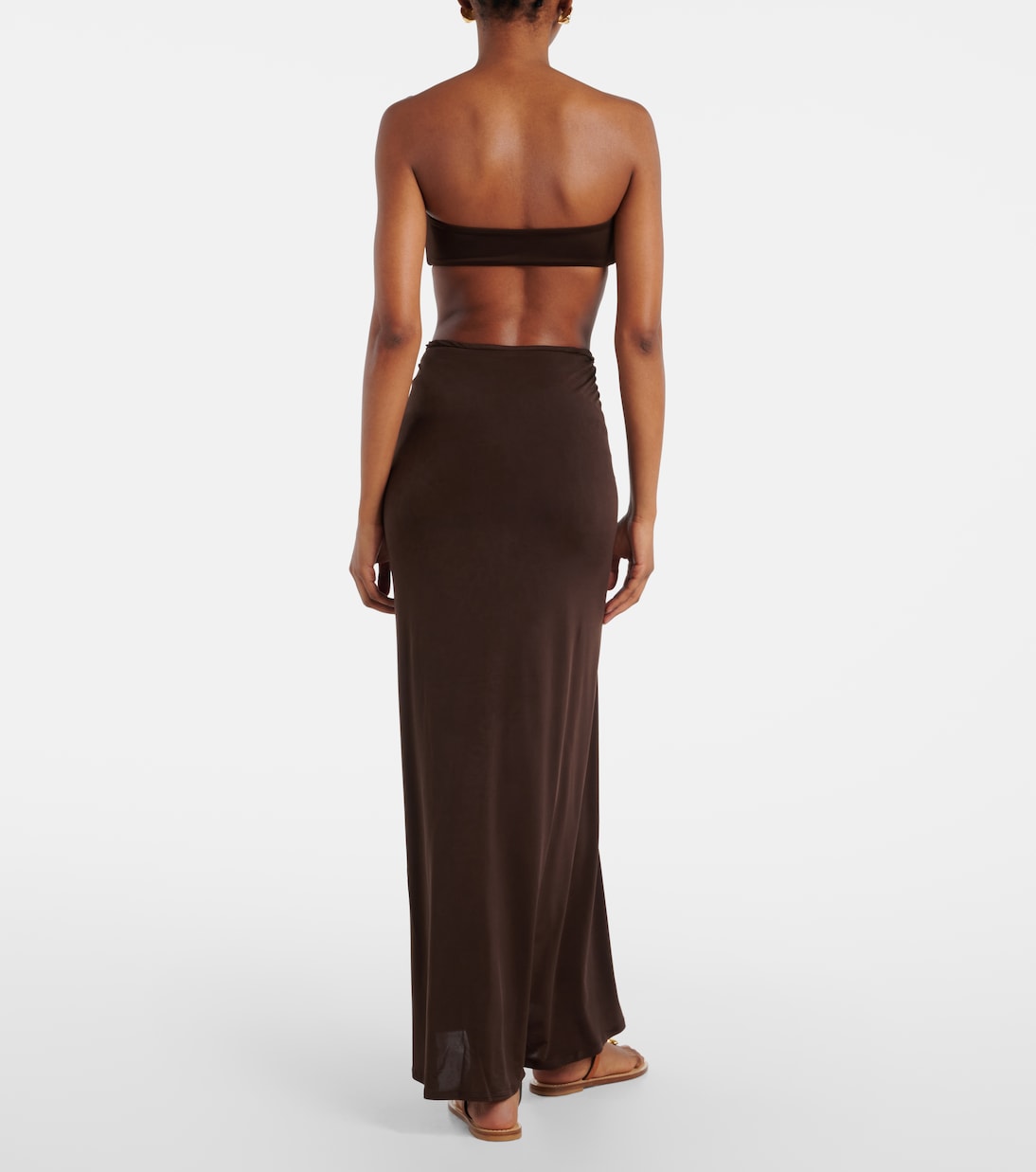 Clara ruched bandeau bikini top | Jade Swim