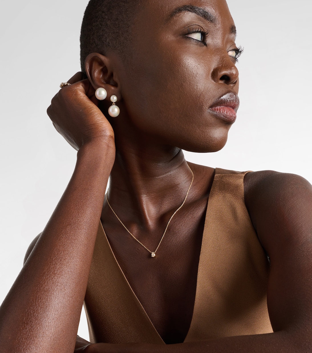 Sky Simple 18kt gold necklace with diamond | Sophie Bille Brahe