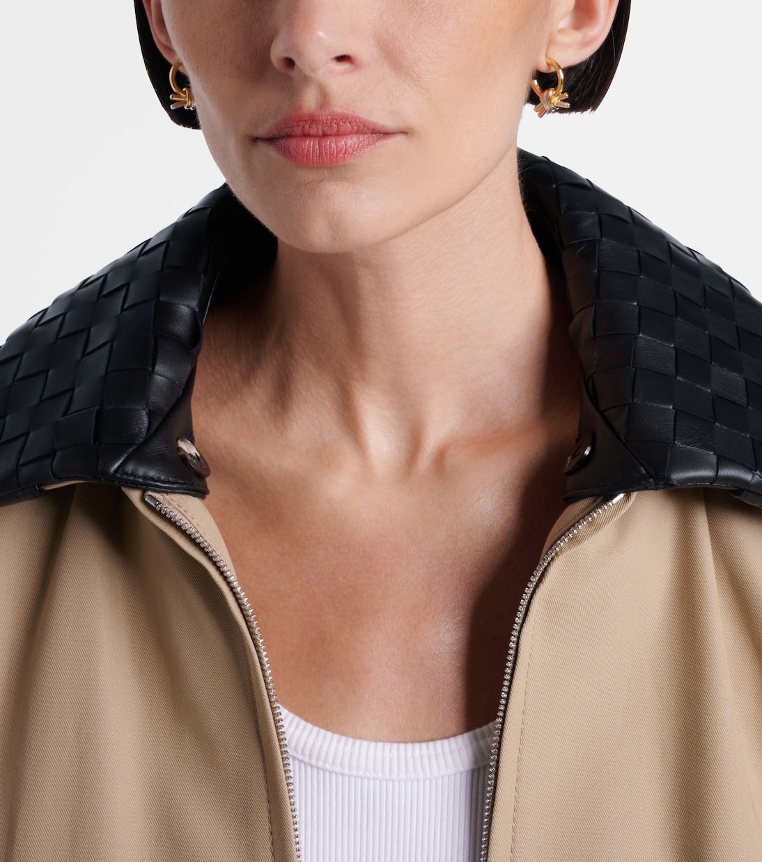 Knot 18kt gold and sterling silver earrings | Bottega Veneta