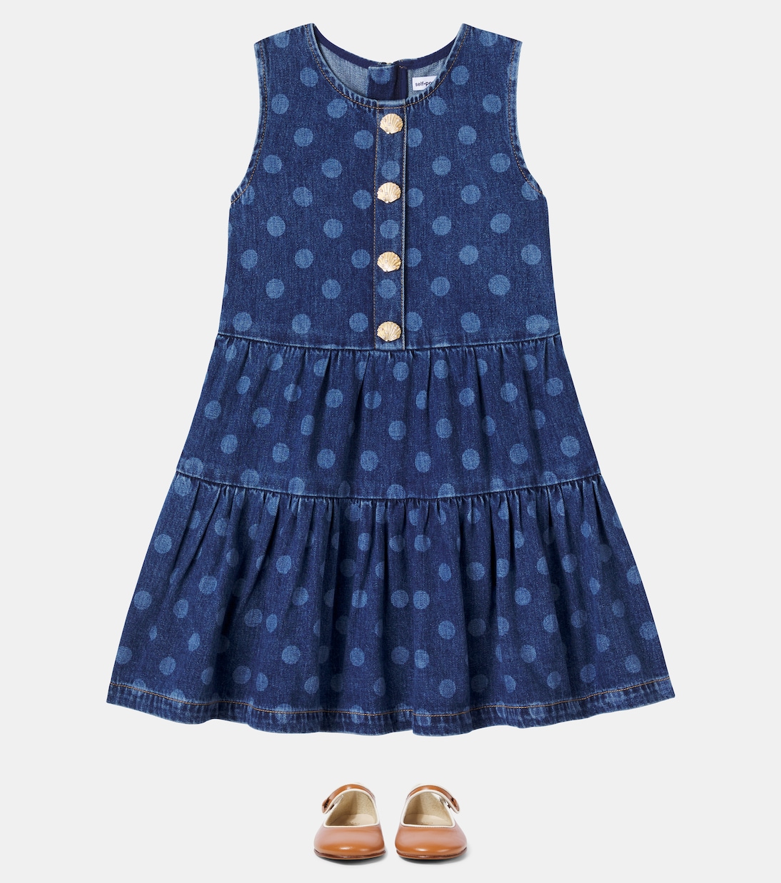 Robe en jean à pois | Self-Portrait Kids