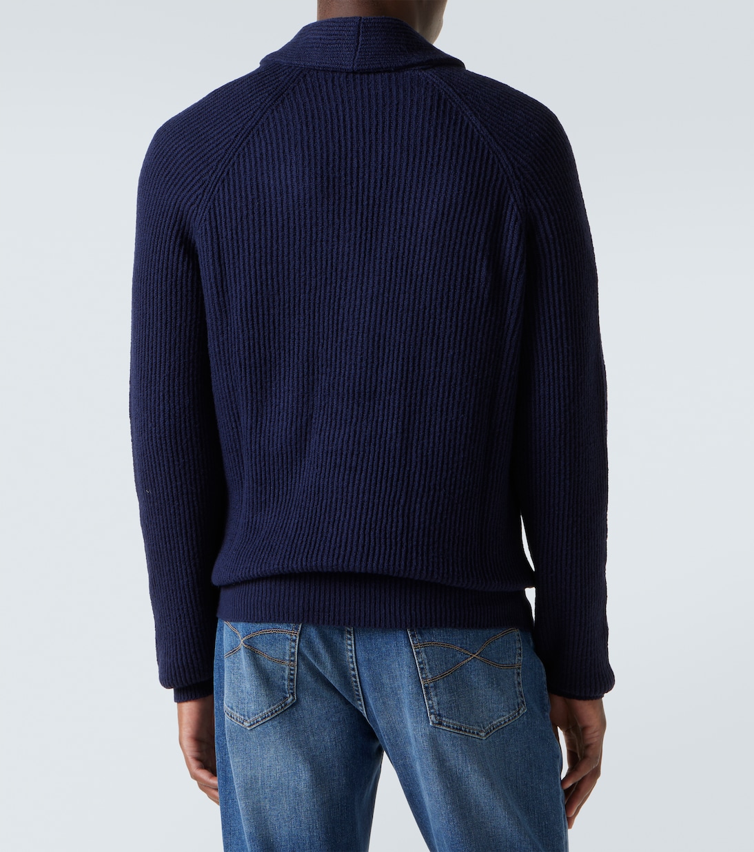 Ribbed-knit cotton cardigan | Brunello Cucinelli