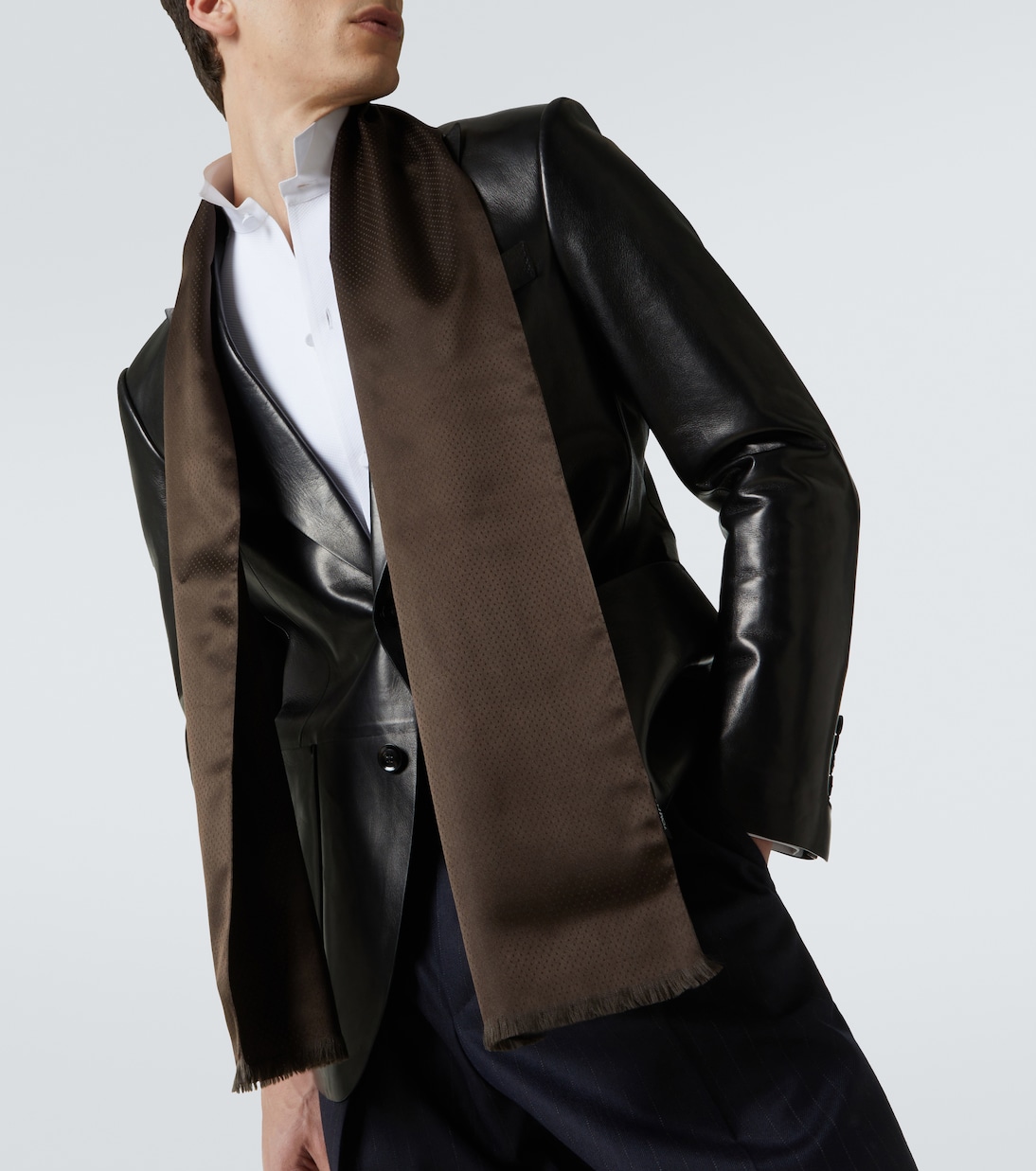 Polka-dot silk scarf | Tom Ford