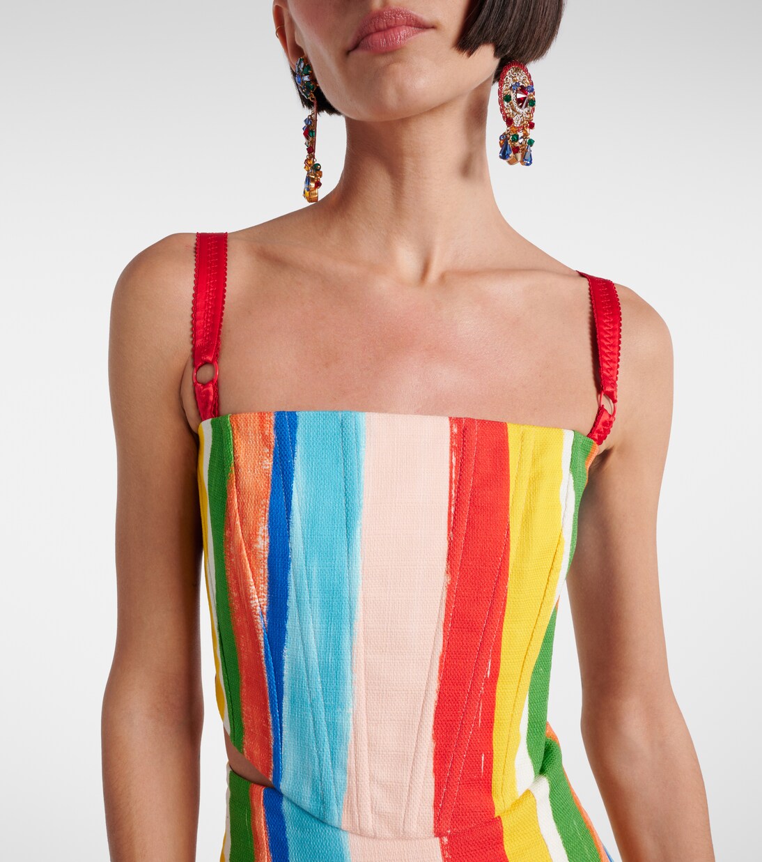 Top rayé en coton mélangé | Dolce&Gabbana