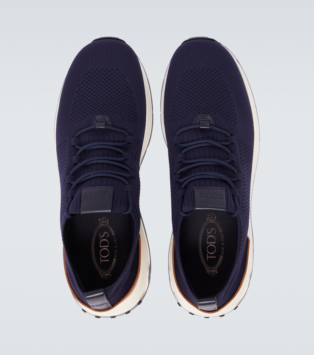 Leather-trimmed sneakers | Tod's
