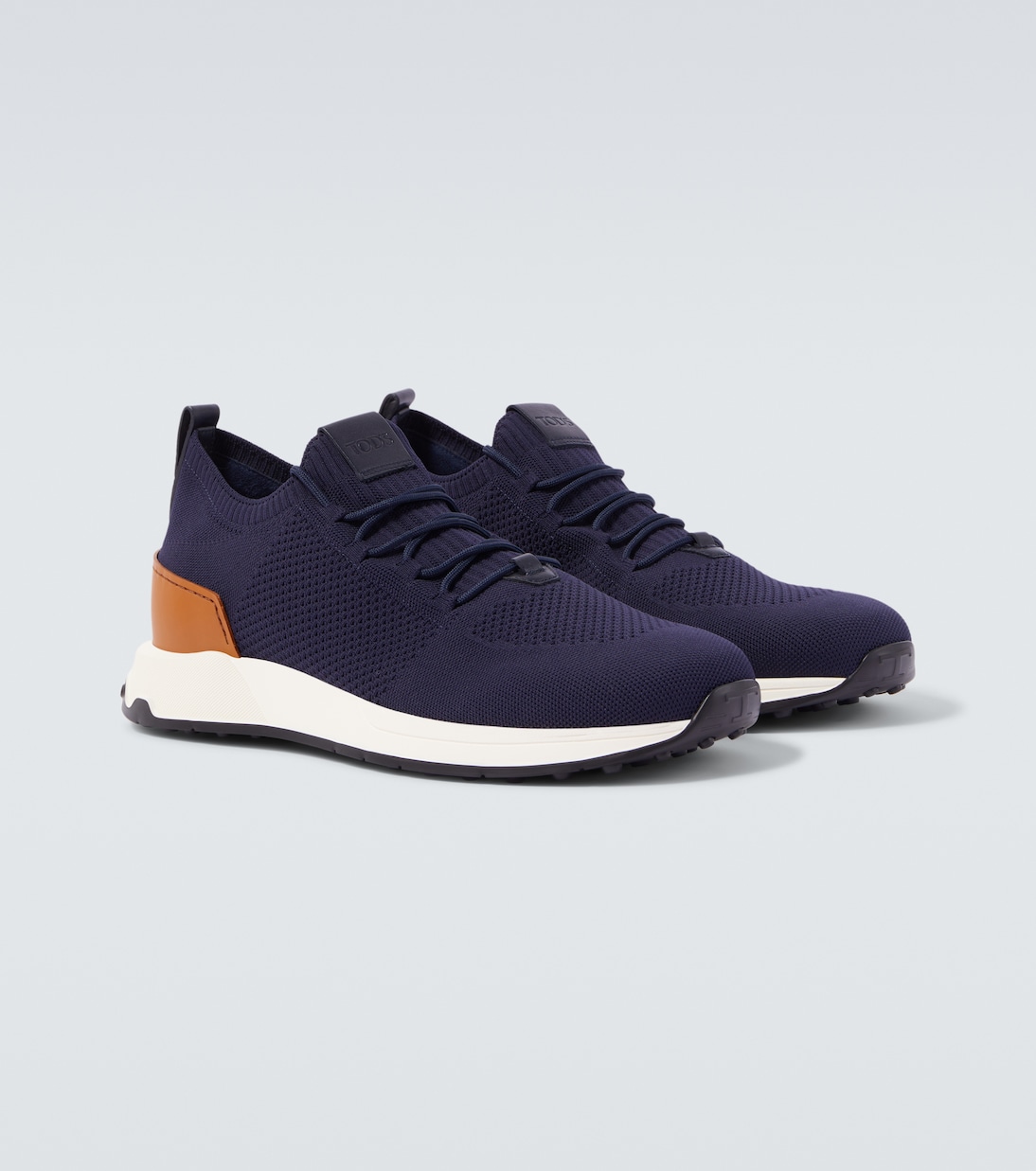 Leather-trimmed sneakers | Tod's