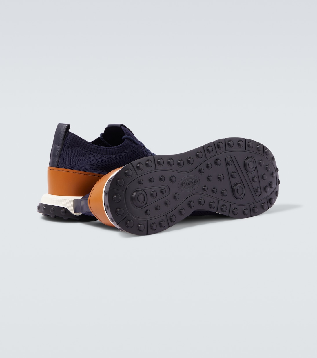 Leather-trimmed sneakers | Tod's