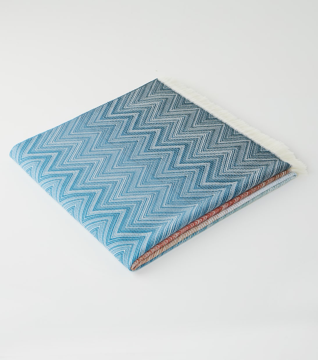 Ciro Zigzag fringed wool throw | Missoni