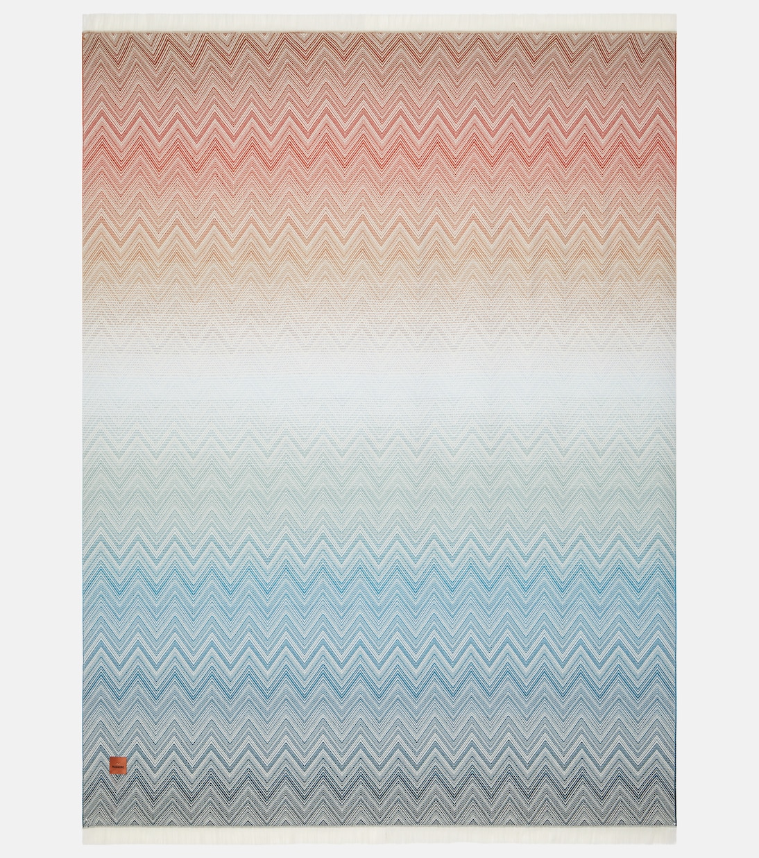 Ciro Zigzag fringed wool throw | Missoni