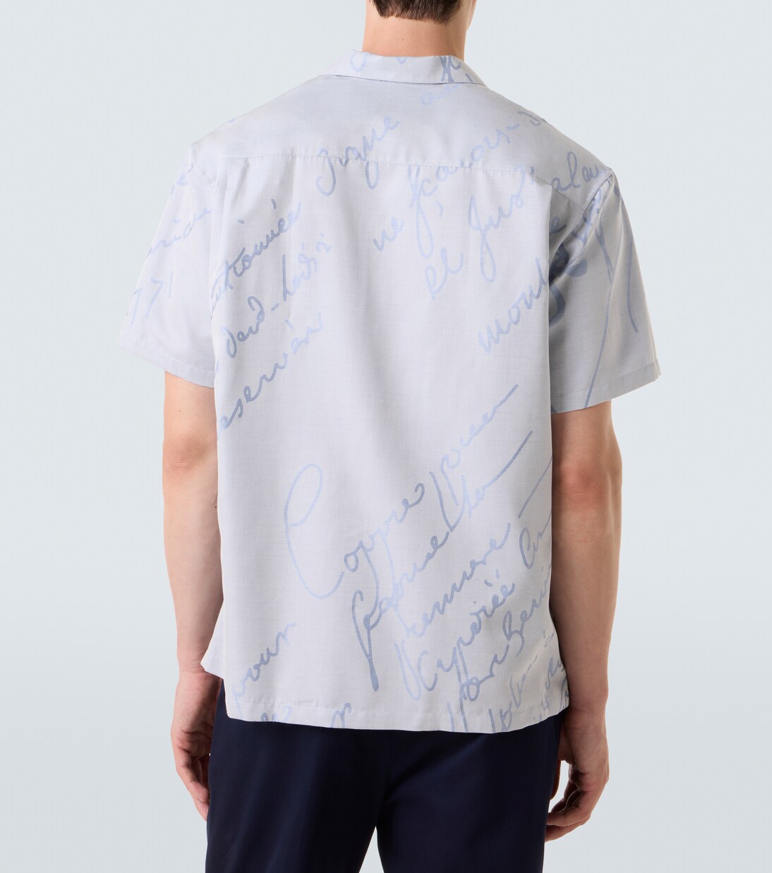 Printed cotton, wool, and silk bowling shirt | Berluti