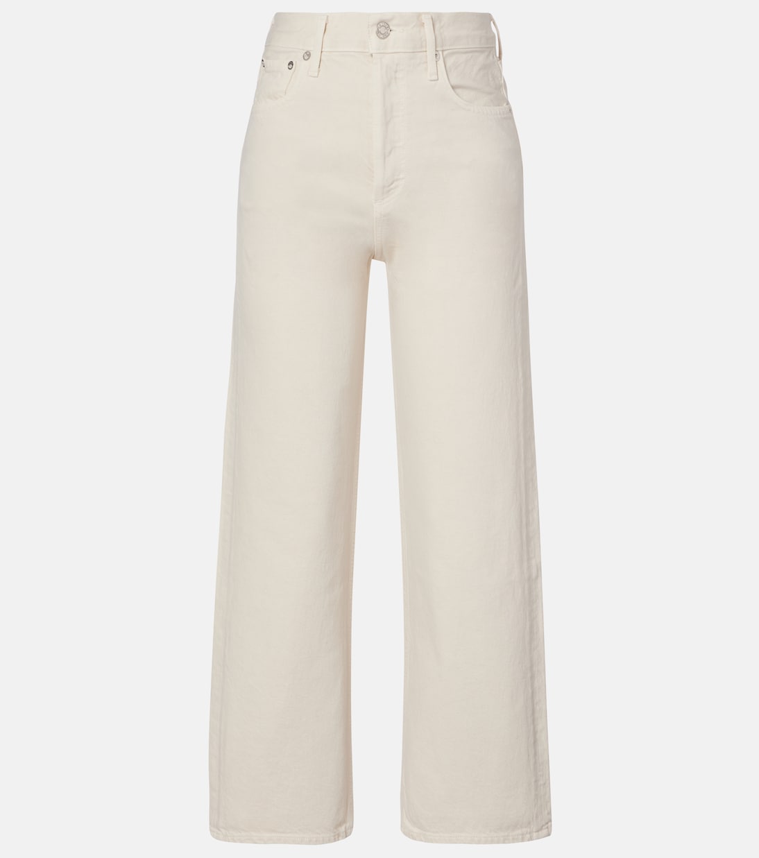 Ren cropped high-rise wide-leg jeans | Agolde