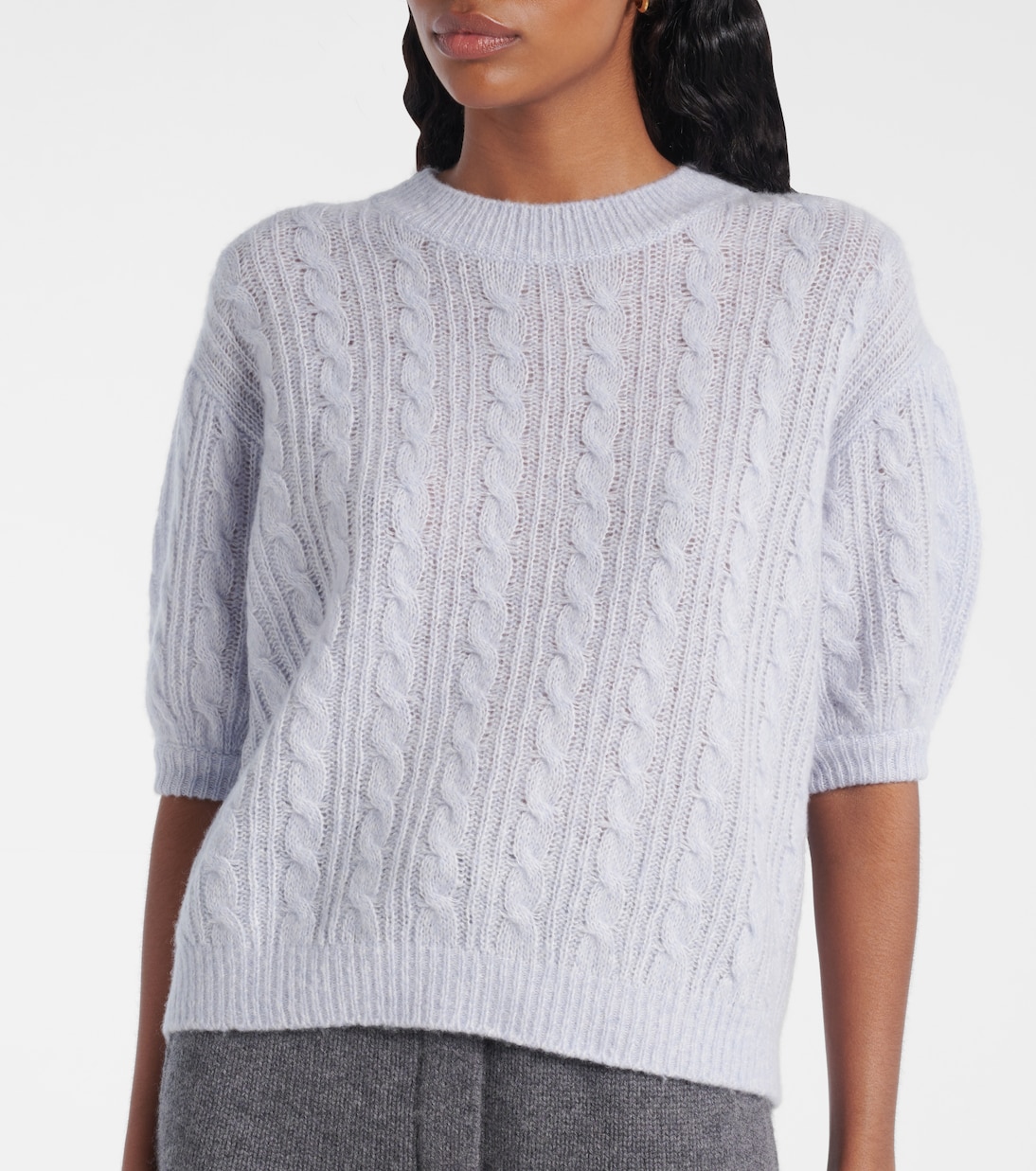 Pullover Kenzie in cashmere e seta a trecce | Lisa Yang