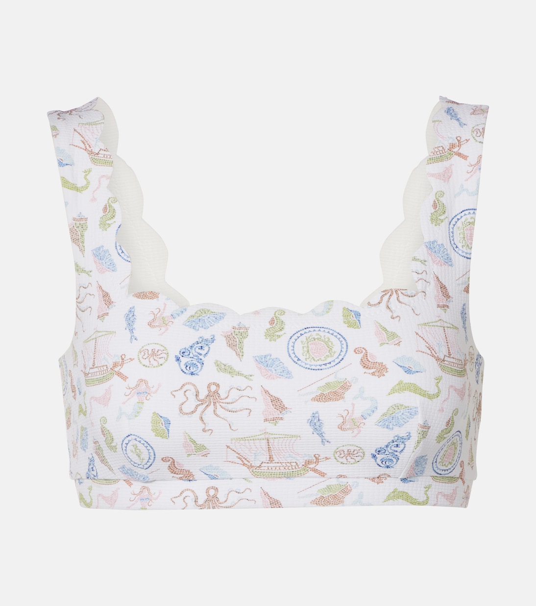 Palm Springs scalloped bikini top | Marysia