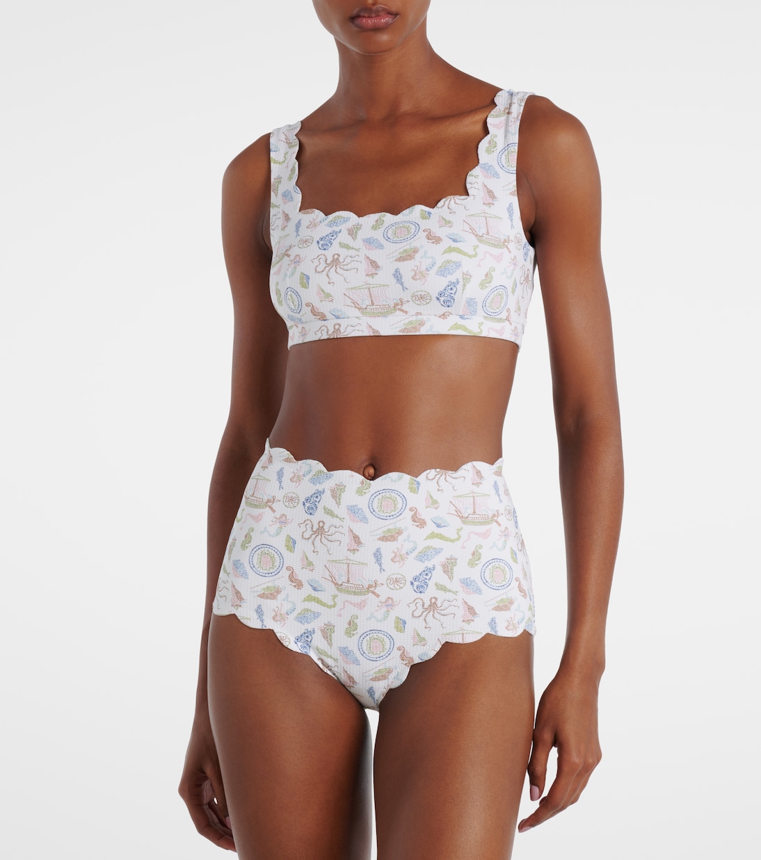 Palm Springs scalloped bikini top | Marysia