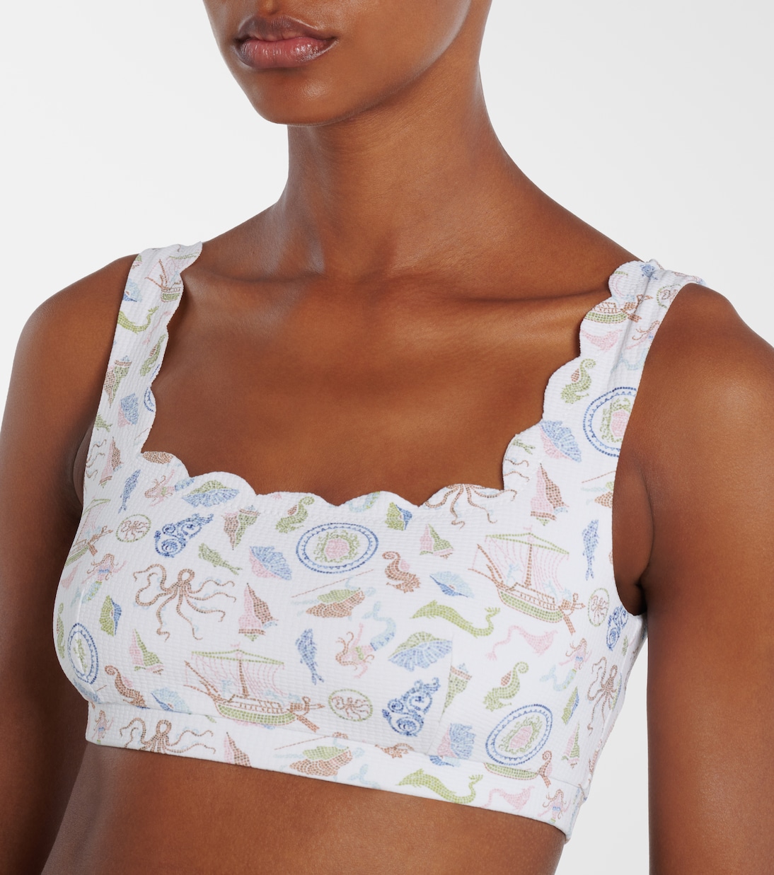 Palm Springs scalloped bikini top | Marysia
