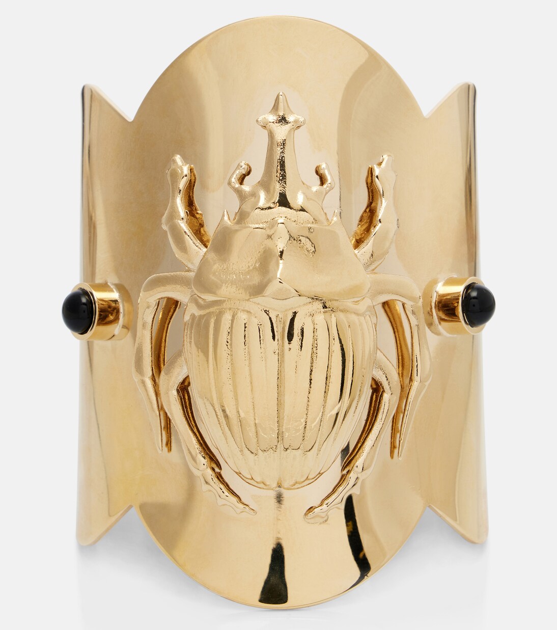 Scarab gold-plated cuff bracelet  | La DoubleJ