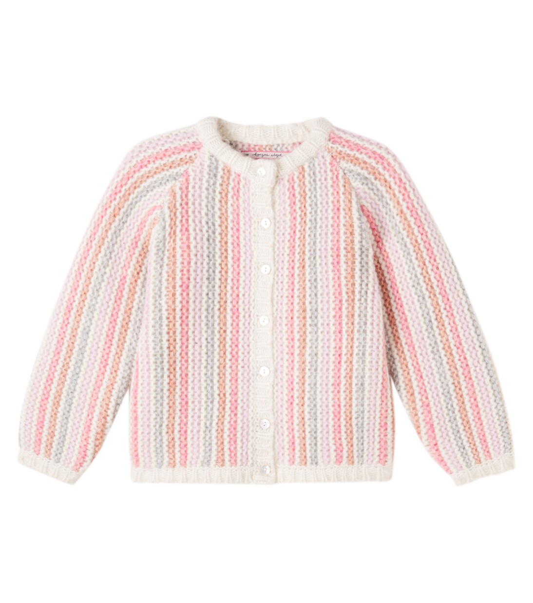 Kiri striped wool and cotton cardigan | Konges Sløjd