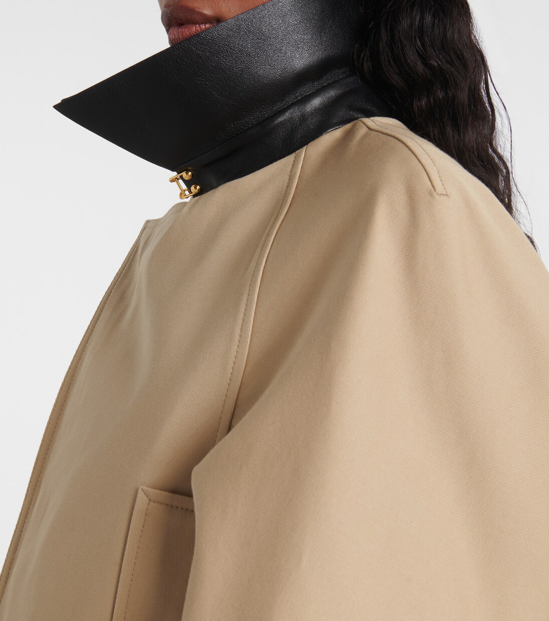 Cropped cotton and wool peacoat  | Givenchy