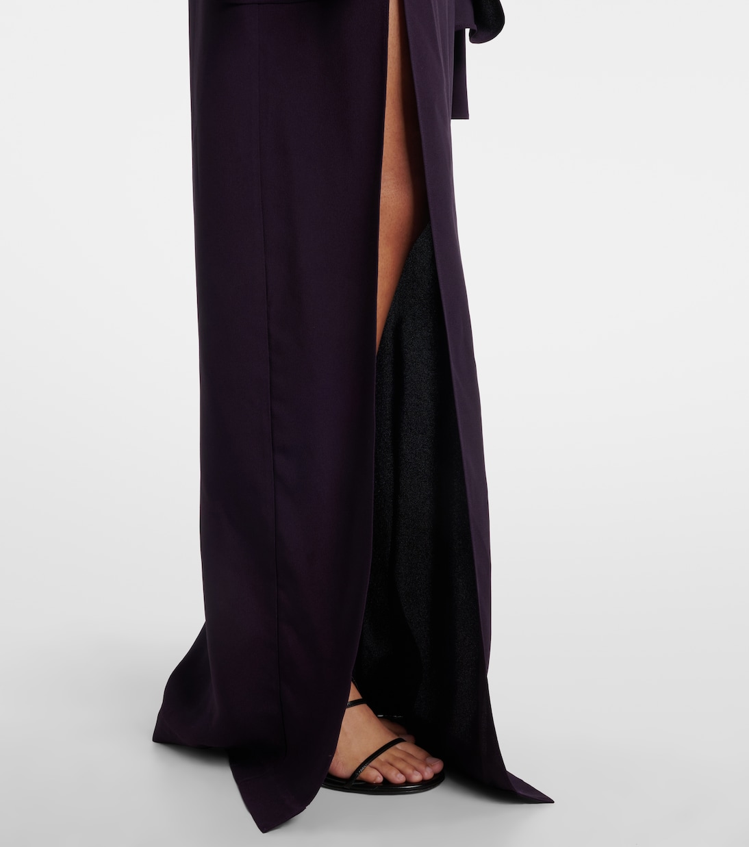 Brooks scarf-detail crêpe cady gown | Taller Marmo