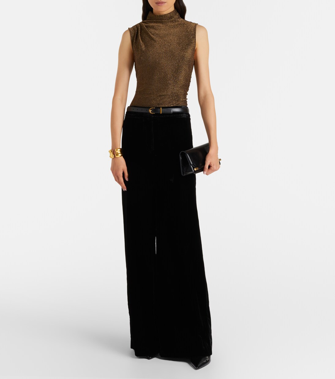 Top Mylie in jersey glitterato | Veronica Beard