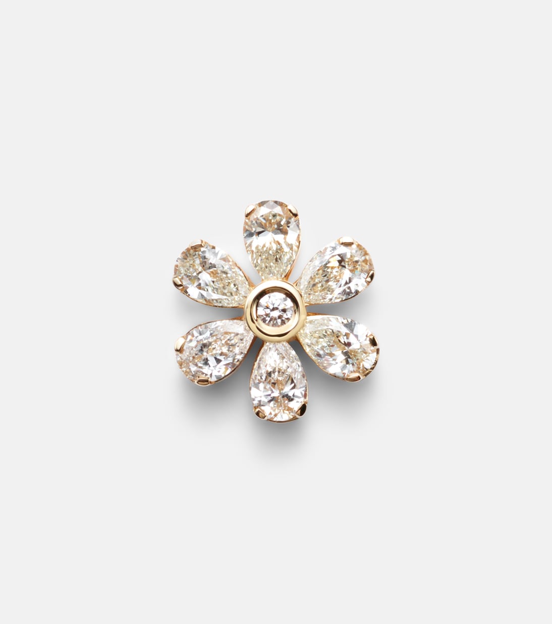 Einzelner Ohrring Cosmos Diamant aus 18kt Gelbgold mit Diamanten | Sophie Bille Brahe