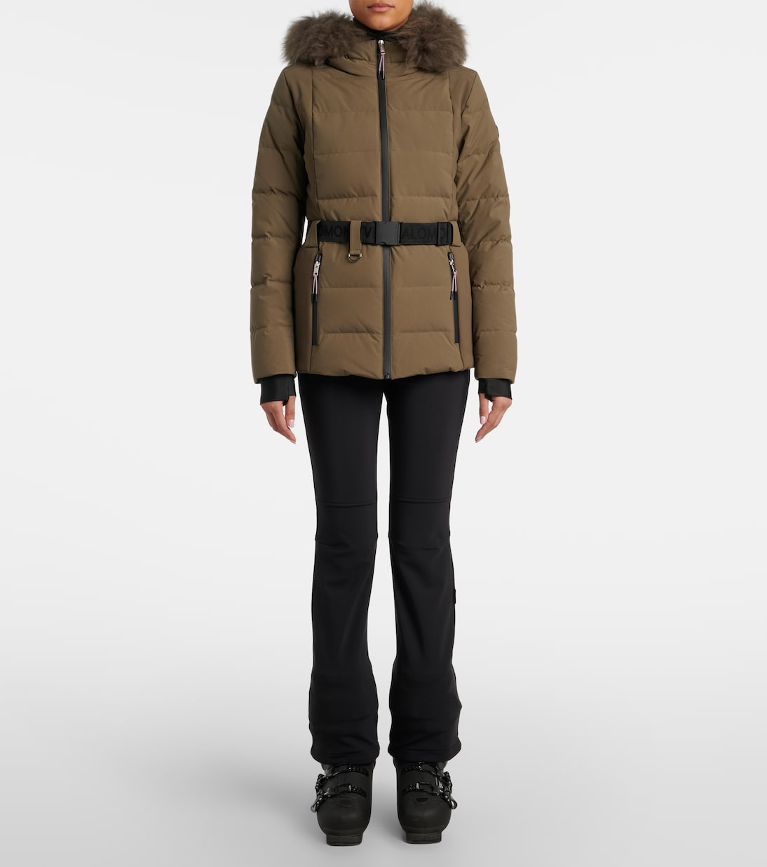 Doudoune 64cm belted down jacket | Yves Salomon