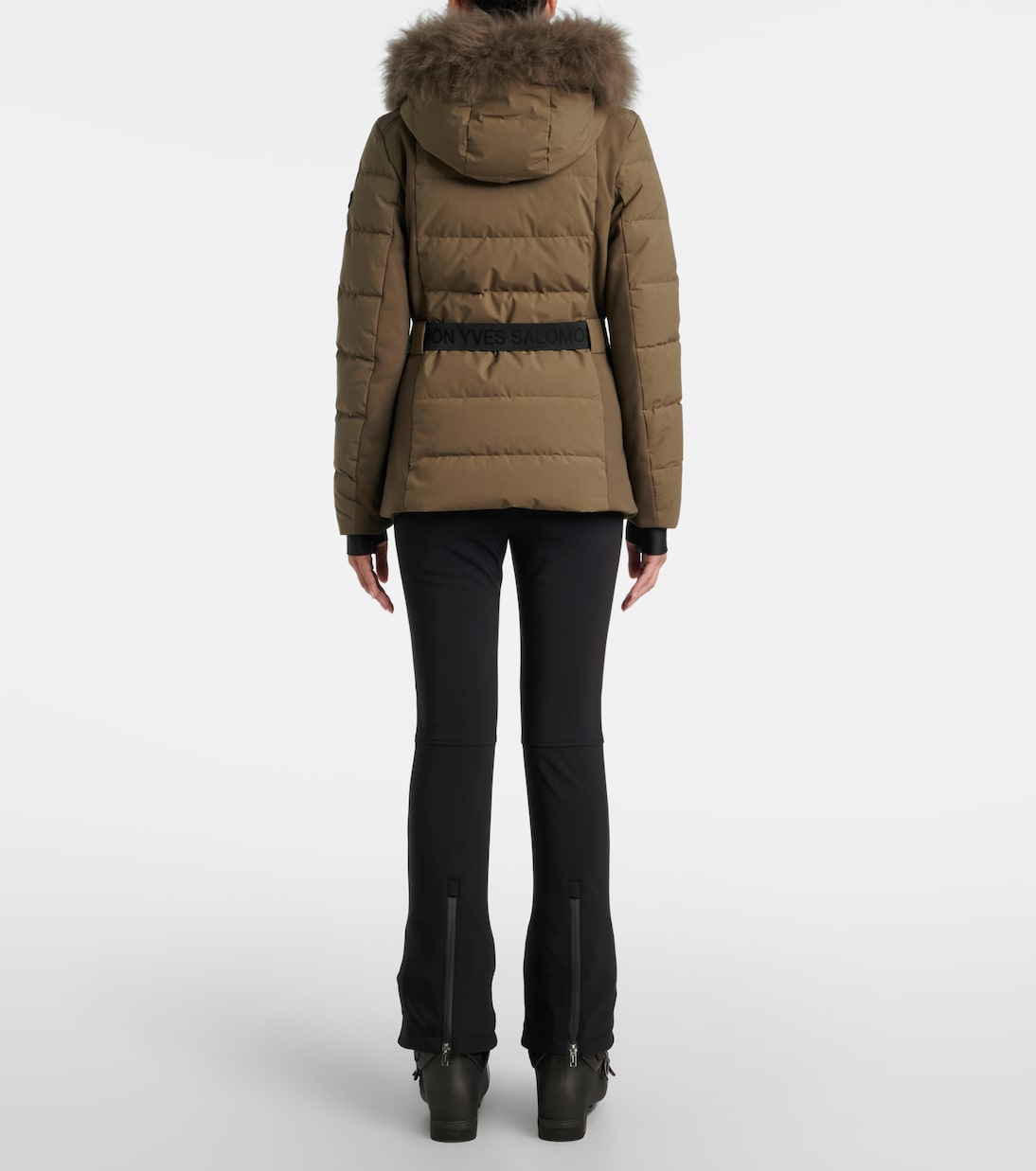 Doudoune 64cm belted down jacket | Yves Salomon