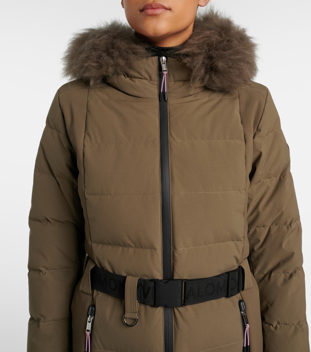 Doudoune 64cm belted down jacket | Yves Salomon