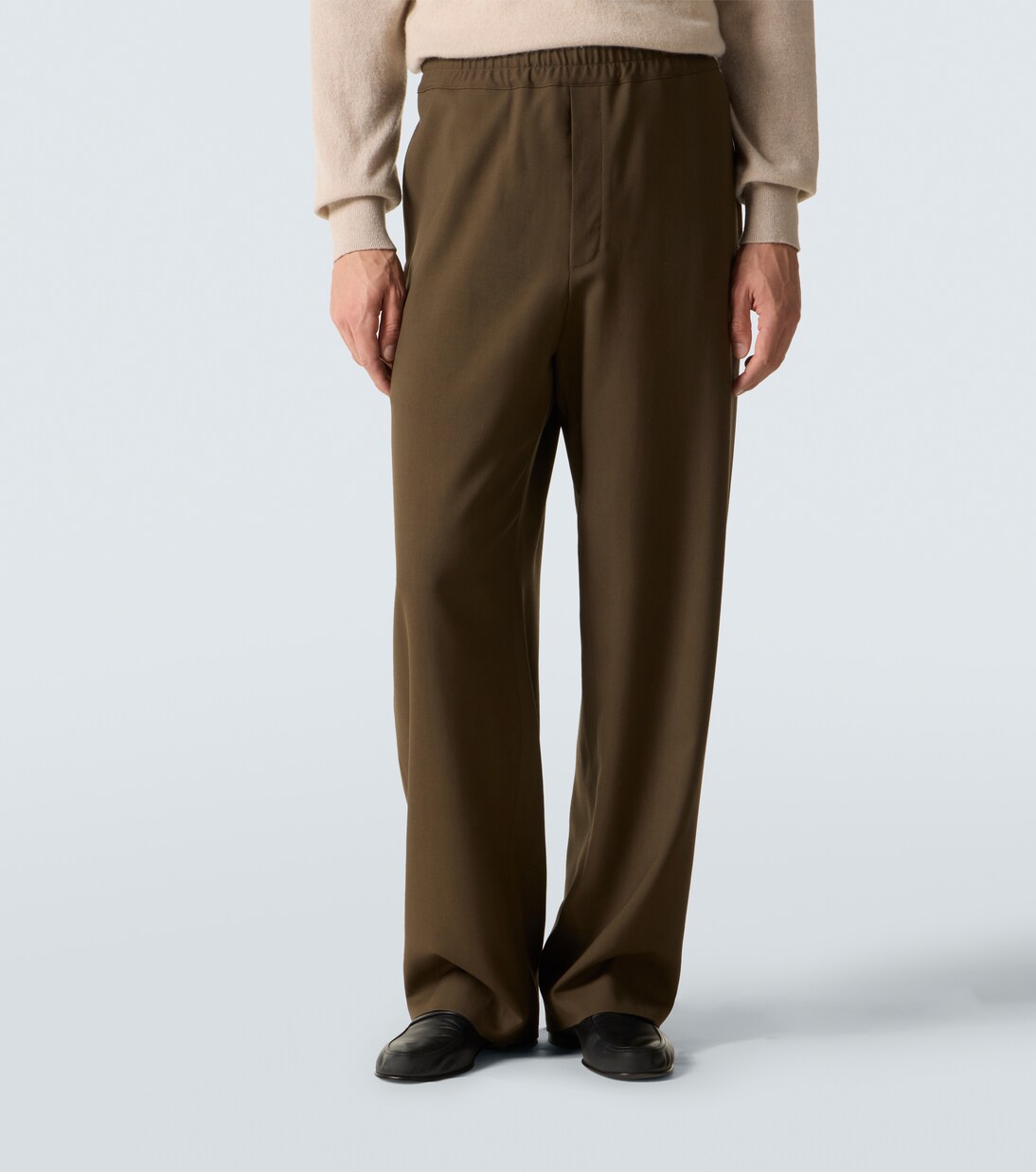 Pantalones anchos Ari de lana | The Row