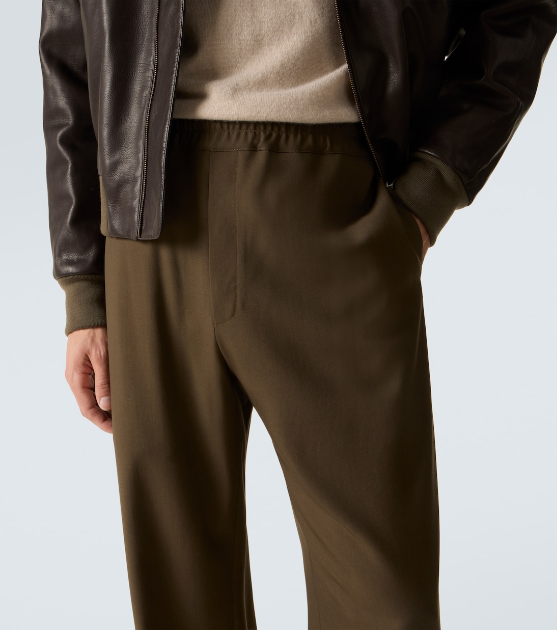 Pantalones anchos Ari de lana | The Row