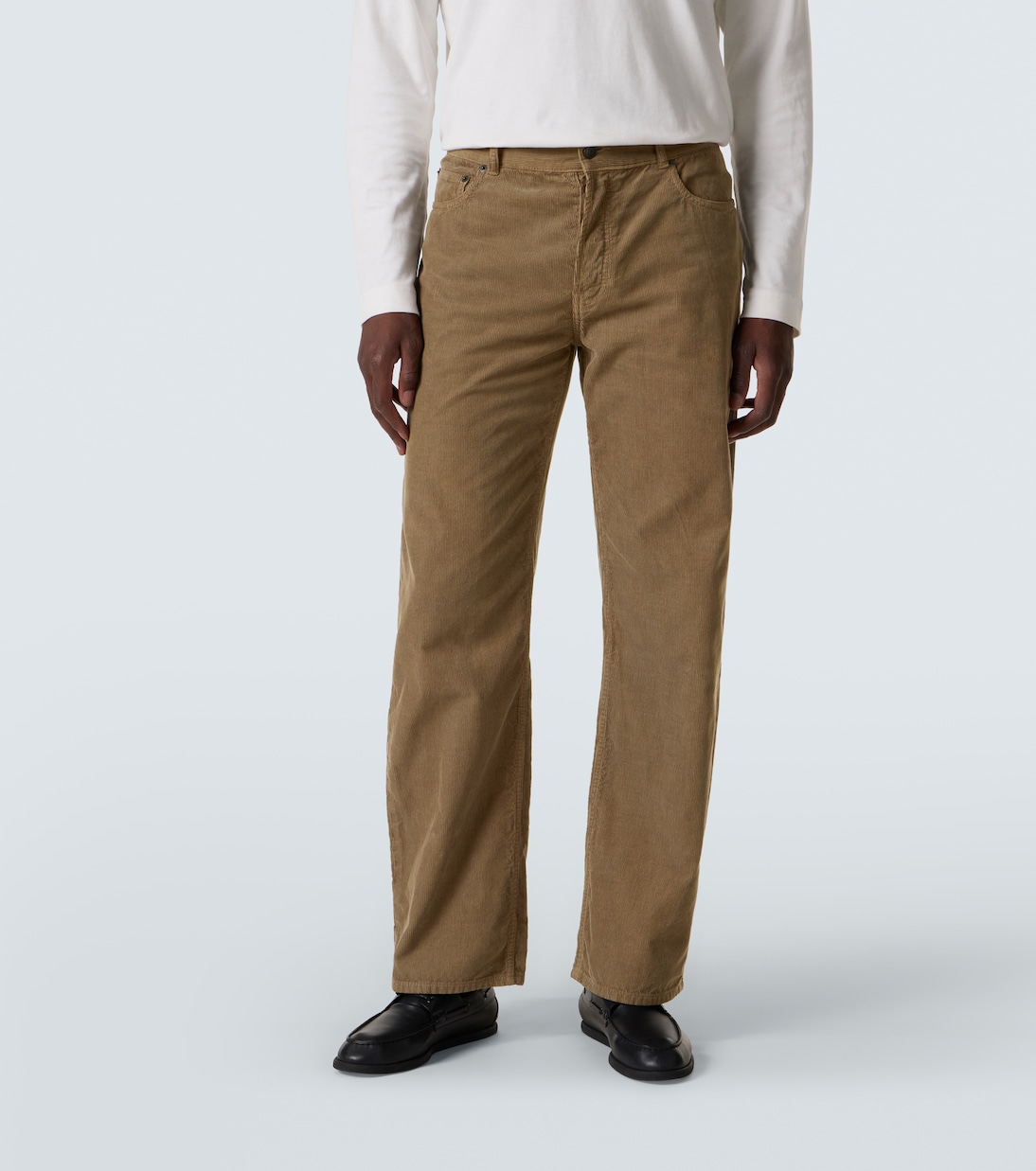 Pantalon droit Rossen en velours côtelé | The Row