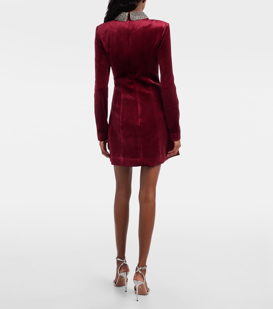 Vestido corto Edwiena de terciopelo | Rebecca Vallance