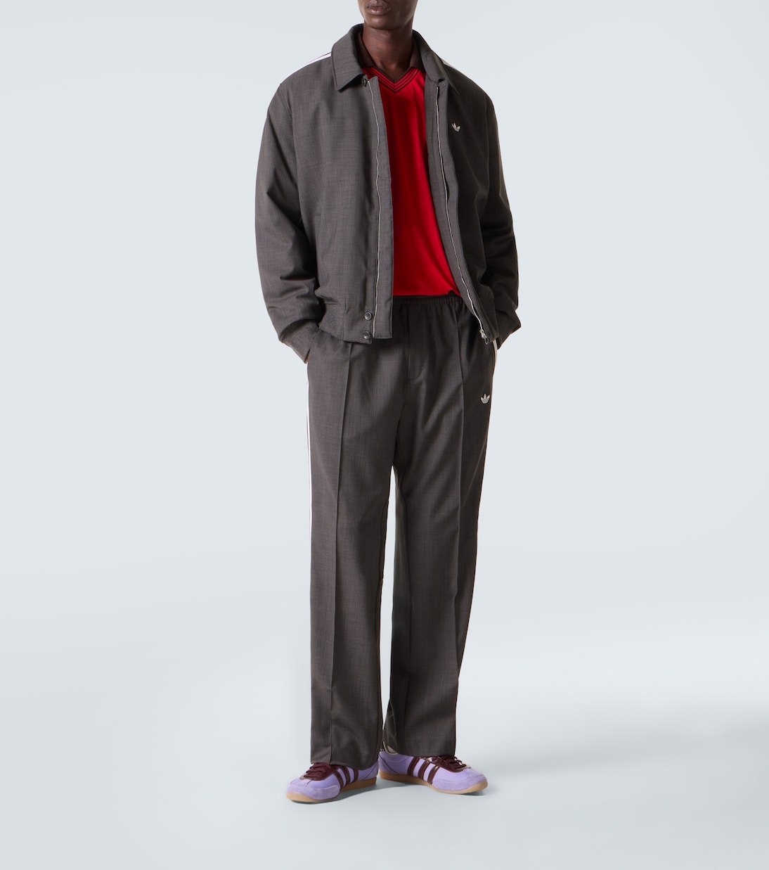 X Wales Bonner Schlaghose aus einem Wollgemisch | Adidas